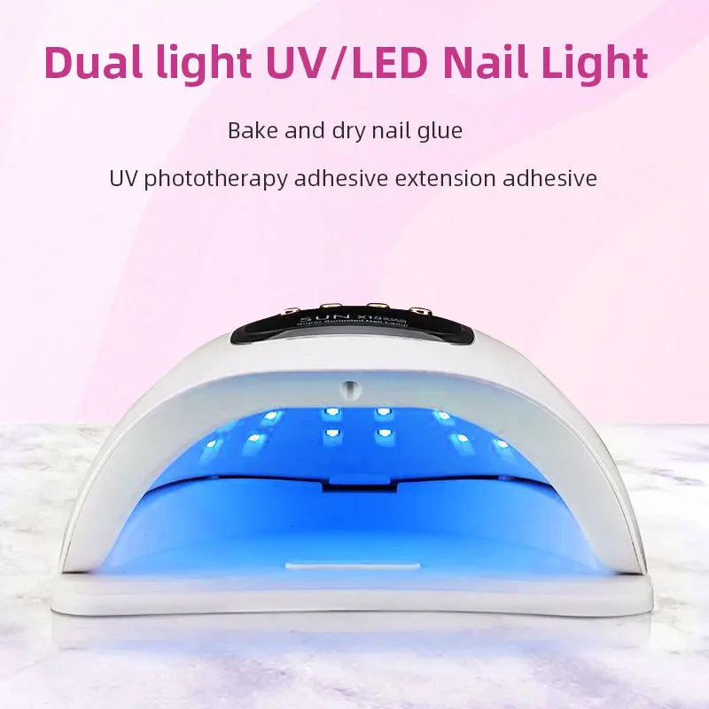 300W lampa do suszenia paznokci światło UV LED dla paznokcie żelowe z wyświetlaczem LCD profesjonalna lampa do Manicure ręcznie i narzędzia do pielęgnacji stóp