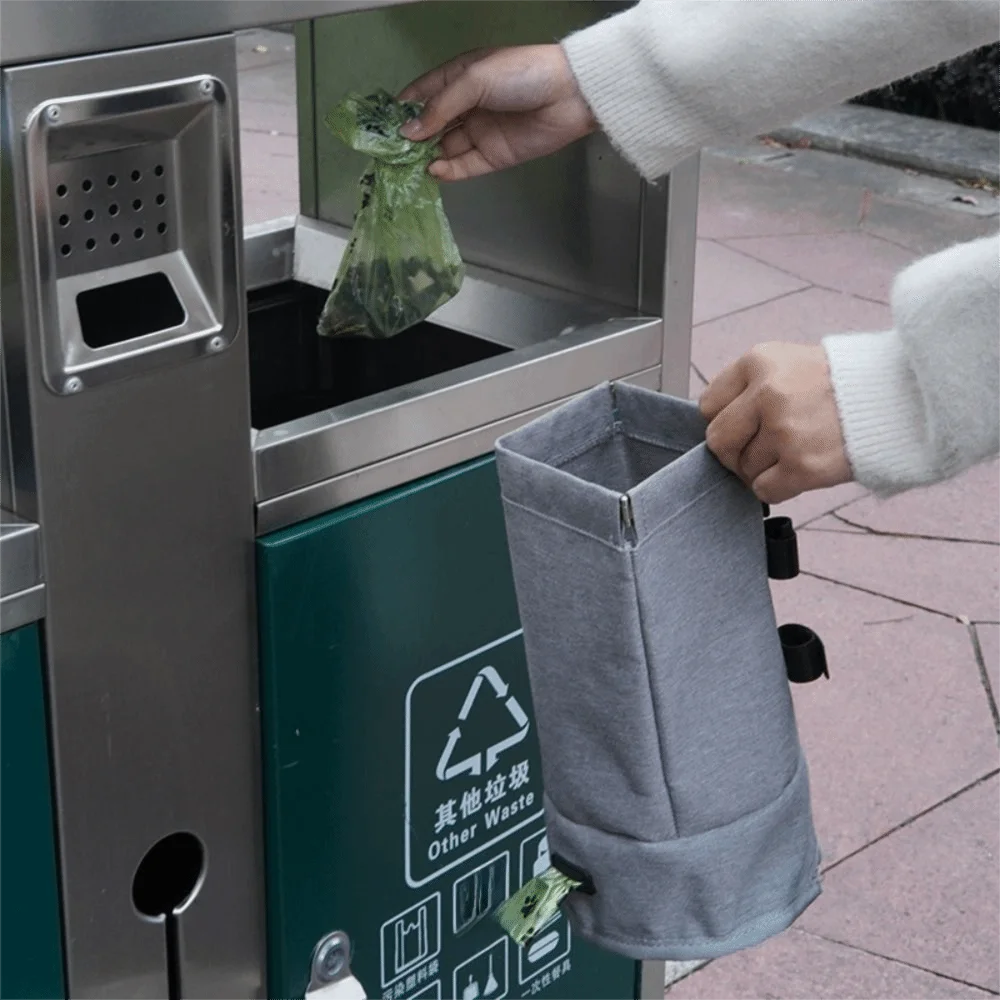 

Portable Waterproof Pet Poop Scooper Bag Oxford with Hook Dog Poop Bag Carrier Hanging Pet Poop Bag Dispenser Shopping