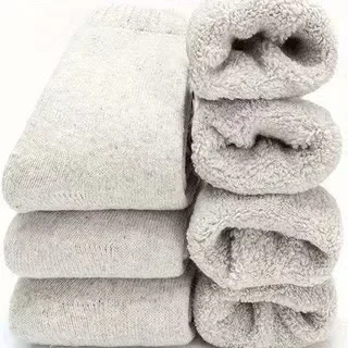 

Самые продаваемые мужские шерстяные носки до середины икры, толстые теплые зимние длинные носки, домашние удобные уютные аксессуары для обуви на флисовой подкладке