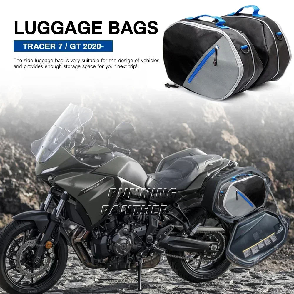 

NEW Motorcross Accessories bag Pannier inner TRACER 7 GT 2020 2021 2022 Saddle Bag For Yamaha Tracer 7 700 Saddle luggage bags