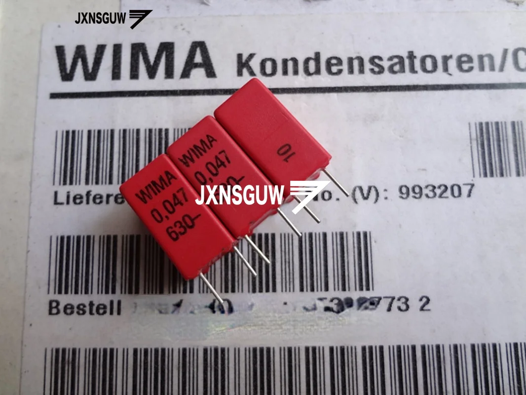 10PCS WIMA 0.047UF 630V P5MM Film capacitor 473/630V Capacitor 630V 47NF Red Original