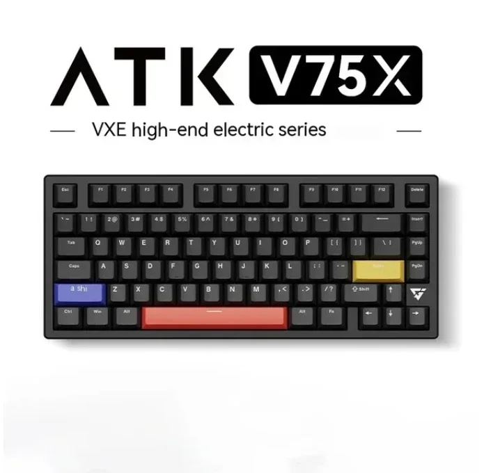 VXE ATK V75X/V75PRO Mechanical Keyboard Gamer Keyboard 3 Mode 2.4G BT Wireless 80Key RGB Hot Swap Esports Office Gaming Keyboard