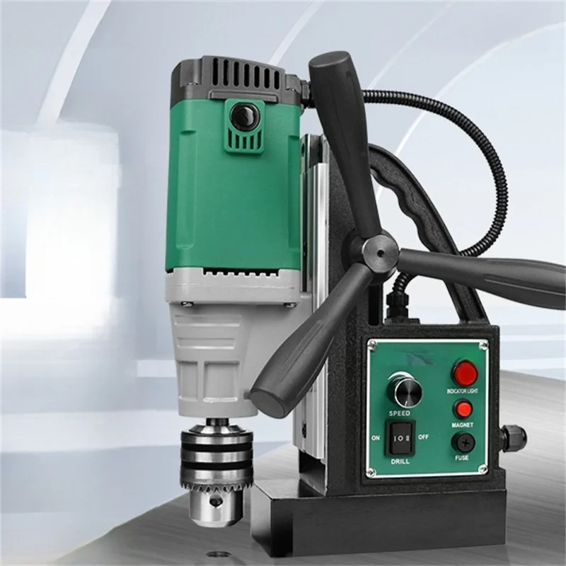 

Магнитный сверлильный станок 1280/1380 Вт 13/16 мм 11000/11500N Портативный электрический сверлильный станок для магнитов Скорость сверлильного станка 790/680 об/мин