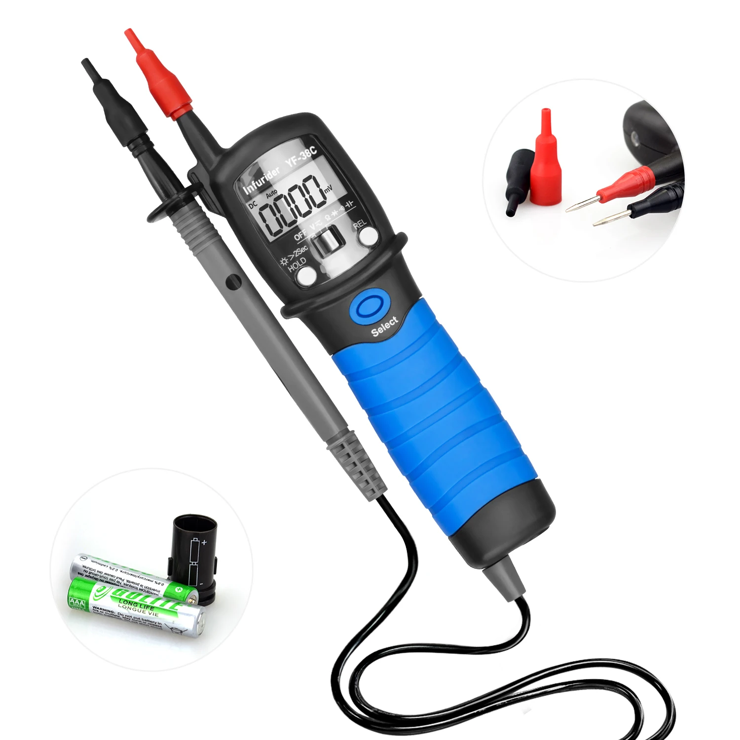 

Pen Type Digital Multimeter 6000 Counts True RMS Tester for Electrical Voltage Resistance Circuit Testing Maintenance