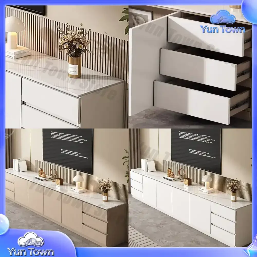 Luxury Unique Tv Stand with Drawers French Minimalist Aesthetic Tv Stand Trendy Classic Mueble Para Televisor Room Furniture