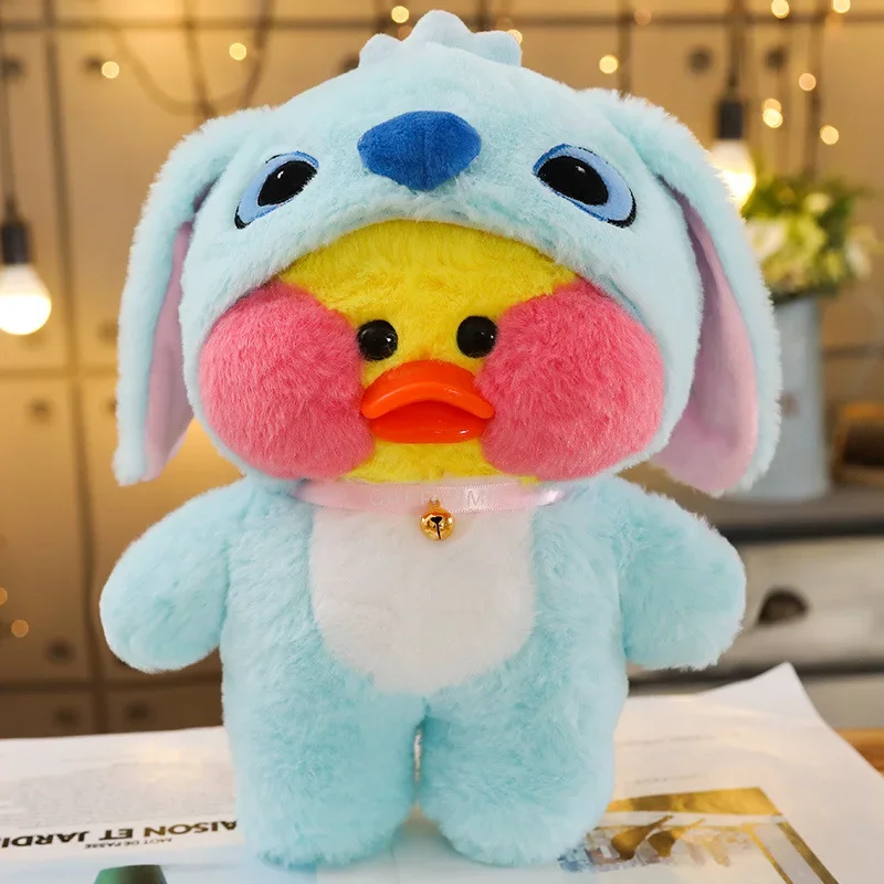 30cm Dress up LaLafanfan Cafe Pato Plush Toy Stuffed Soft Kawaii Pato Doll Animal Pillow Birthday Gift for Kids Children