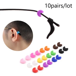 10Pairs/lot Anti Slip Silicone Glasses Ear Hooks For Adult Children Sports Temple Tips Soft Ear Hook Eyewear Accessories