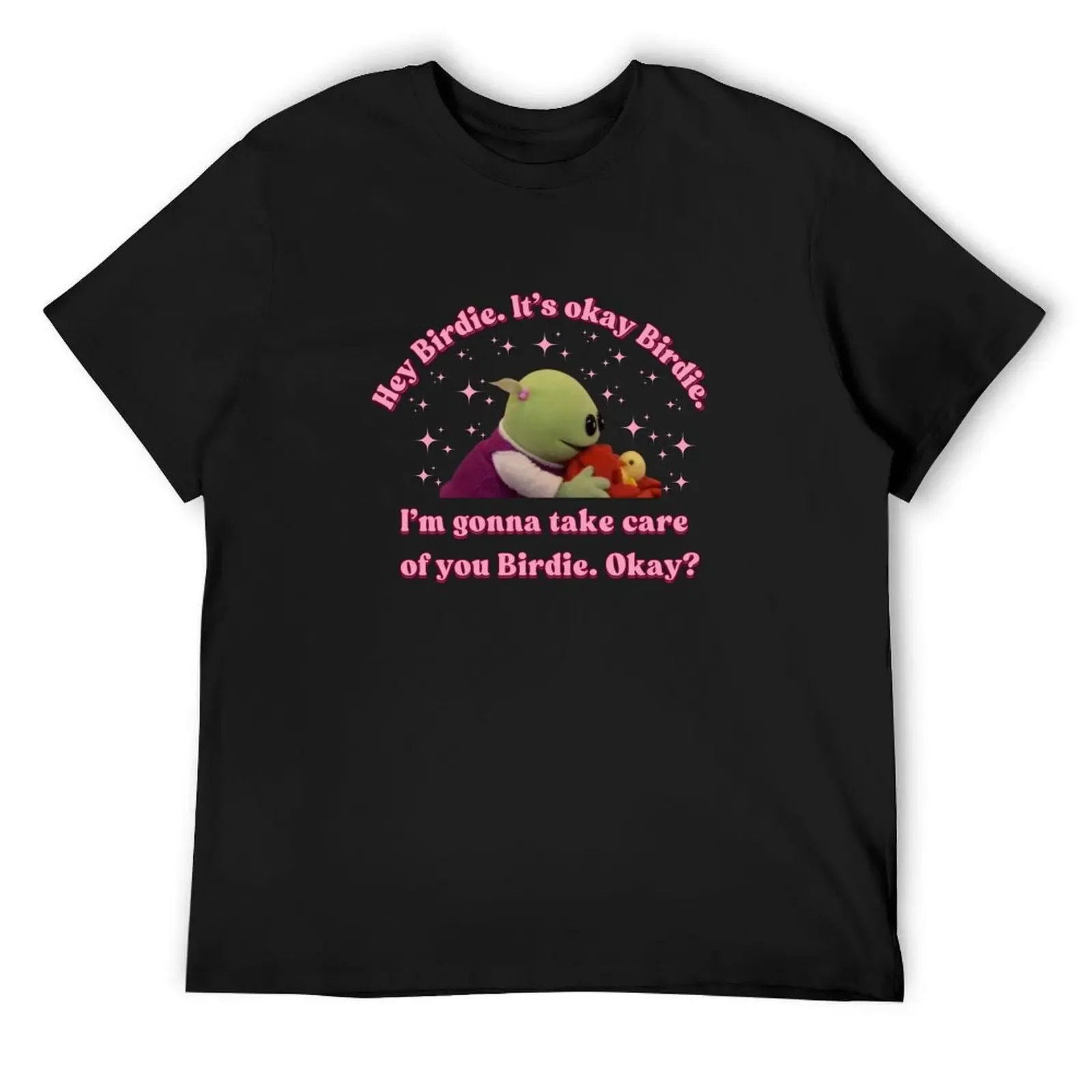 Nanalan Wonderful Girl It's okay Birdie T-Shirt for a boy shirts graphic tee customizeds mens graphic t-shirts funny