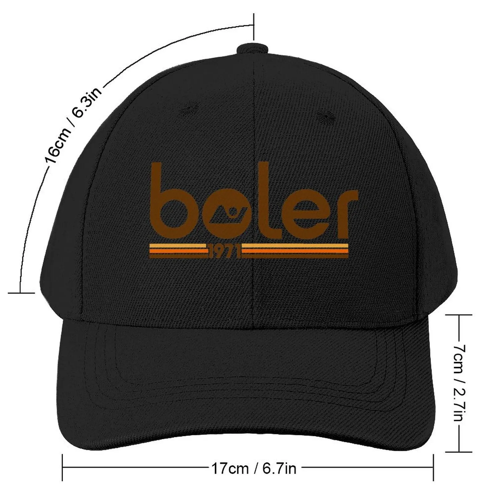 Boler logo/wordmark 1971 Baseball Cap Luxury Hat Trucker Hat Fishing cap New In Hat Girl Men's