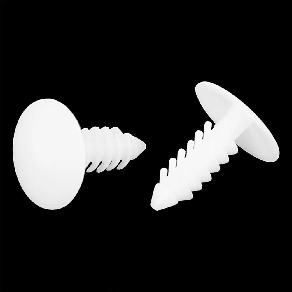 Practical Durable Clips Plastic Parts Rivets White 60pcs Accessories Car Door Trim Fasteners For Automotive Panel