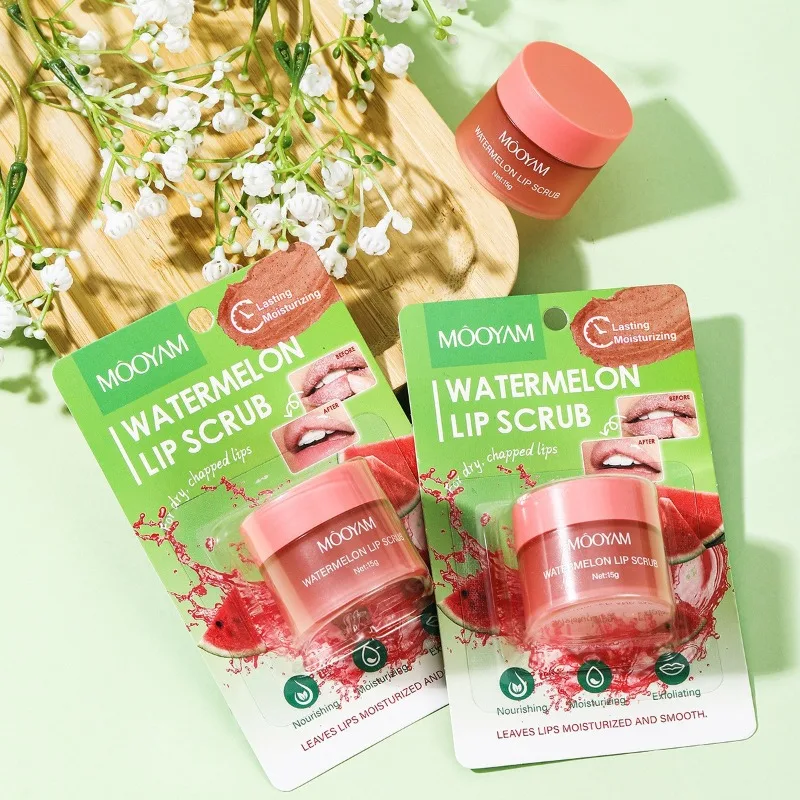 

Скраб для губ со вкусом арбуза, нежное отшелушивание, удаление омертвевшей кожи, освежающий, увлажняющий, не вызывающий сухости, портативный, для ухода за губами