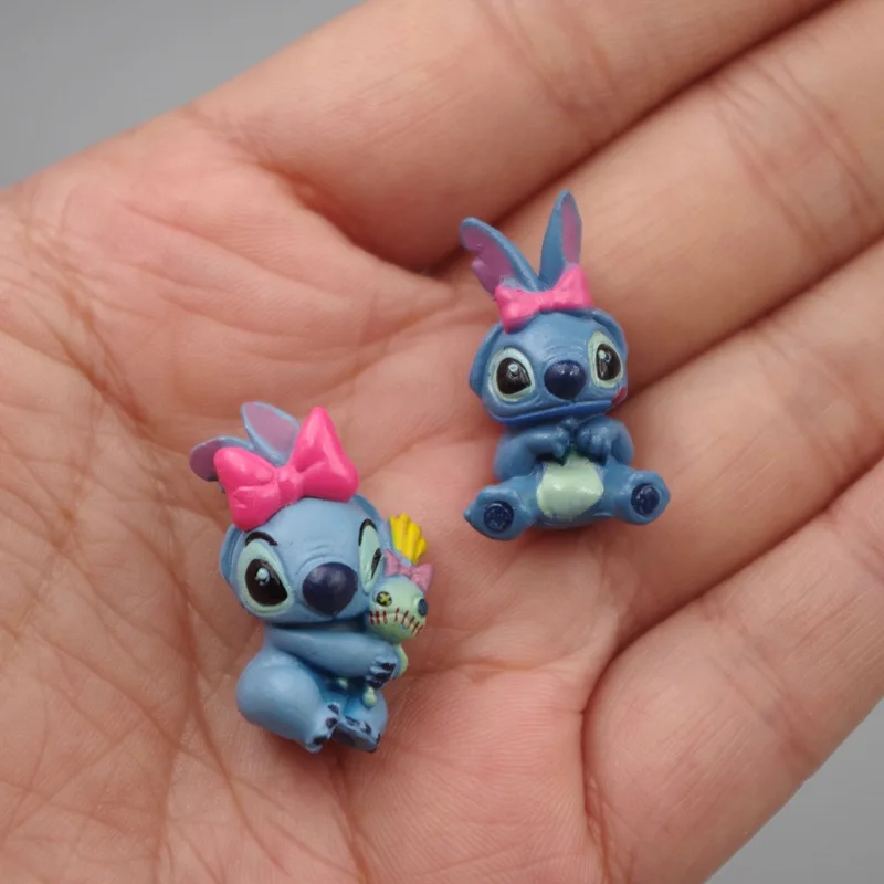 2cm Disney Lilo & Stitch Cute Stitch Scrump Q Version Mini PVC Action Figures Model Doll Toys Brinquedos Kids Friends Xmas Gift