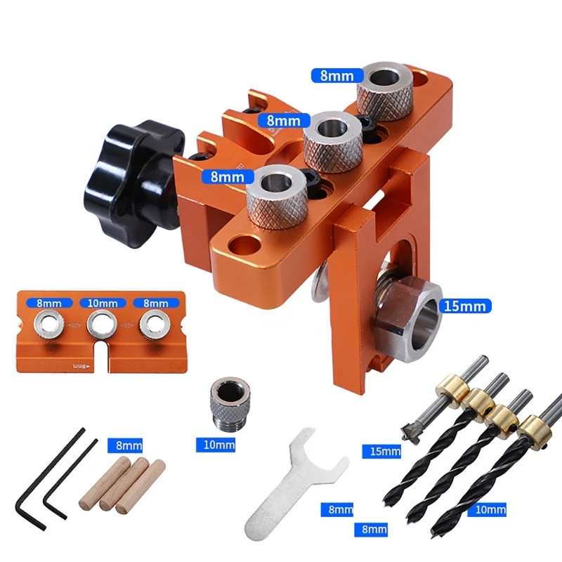 

Centering Dowel Extension Locators Jig for Self Centering Dowel Jig Wood Dowel Punch Locators Hole Drill Guide Tool