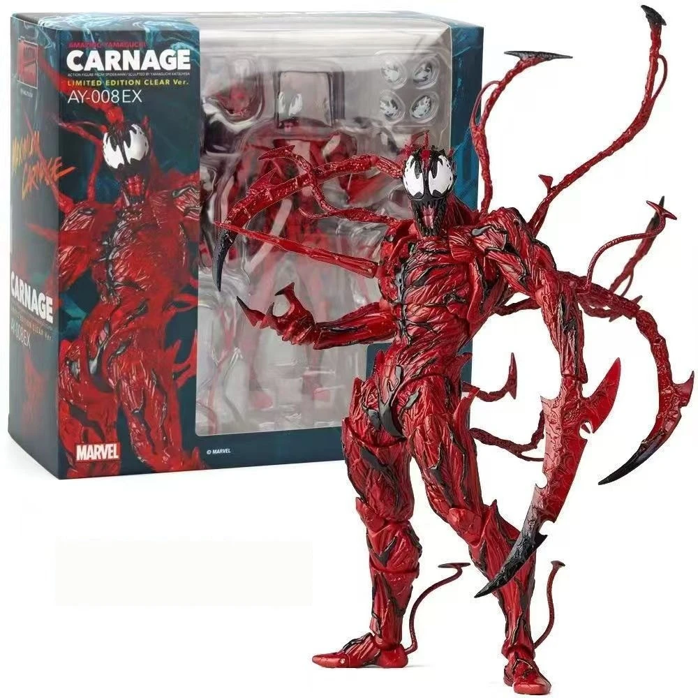 Marvel Blue Box Venom Series Carnage The Amazing Spider-Man Figura de acción articulada Edición original