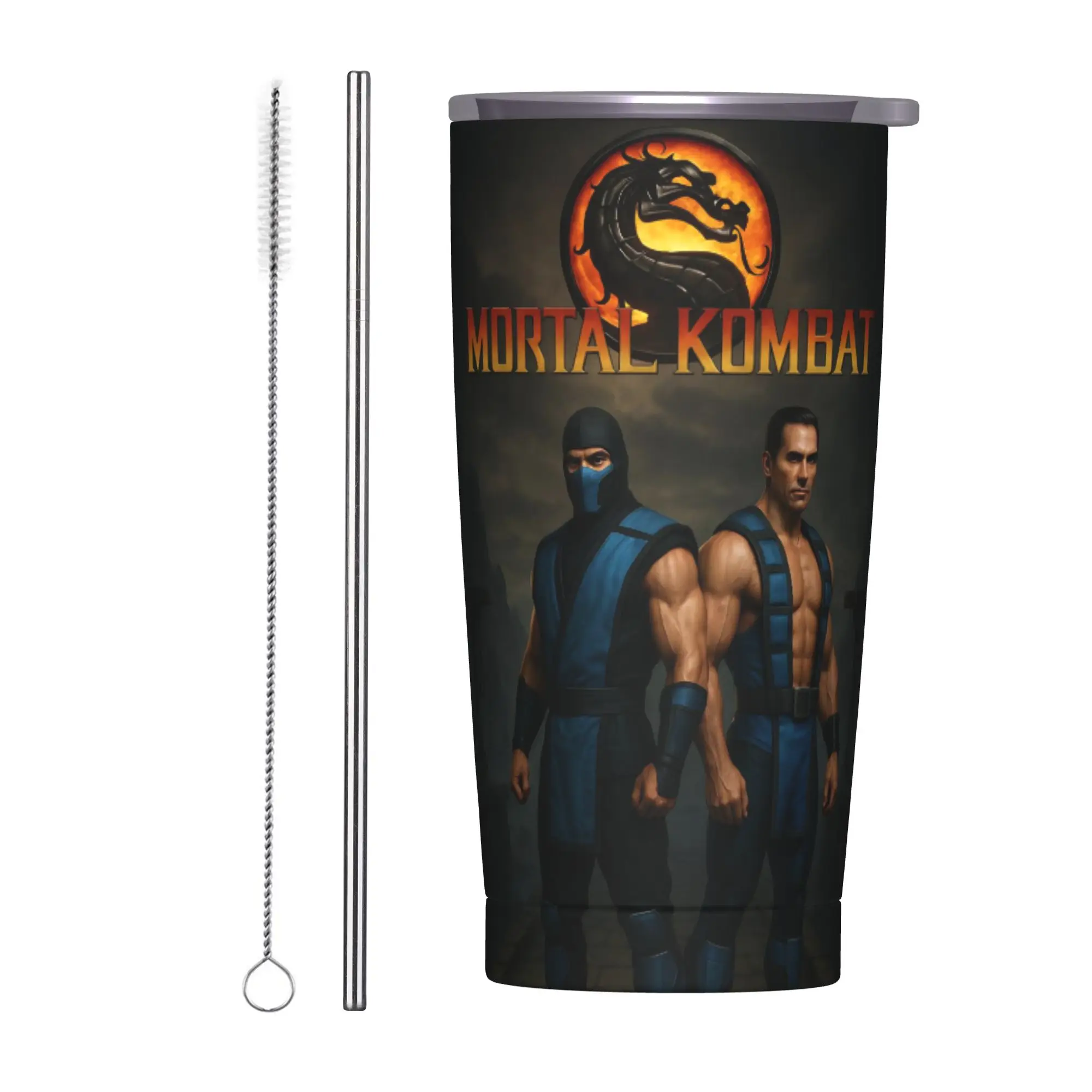 Mortal Kombat II Moive 2026 Tumbler Vacuum Insulated  Coffee Cups Stainless Steel Smoothie Tea Mugs Spill Proof 20oz