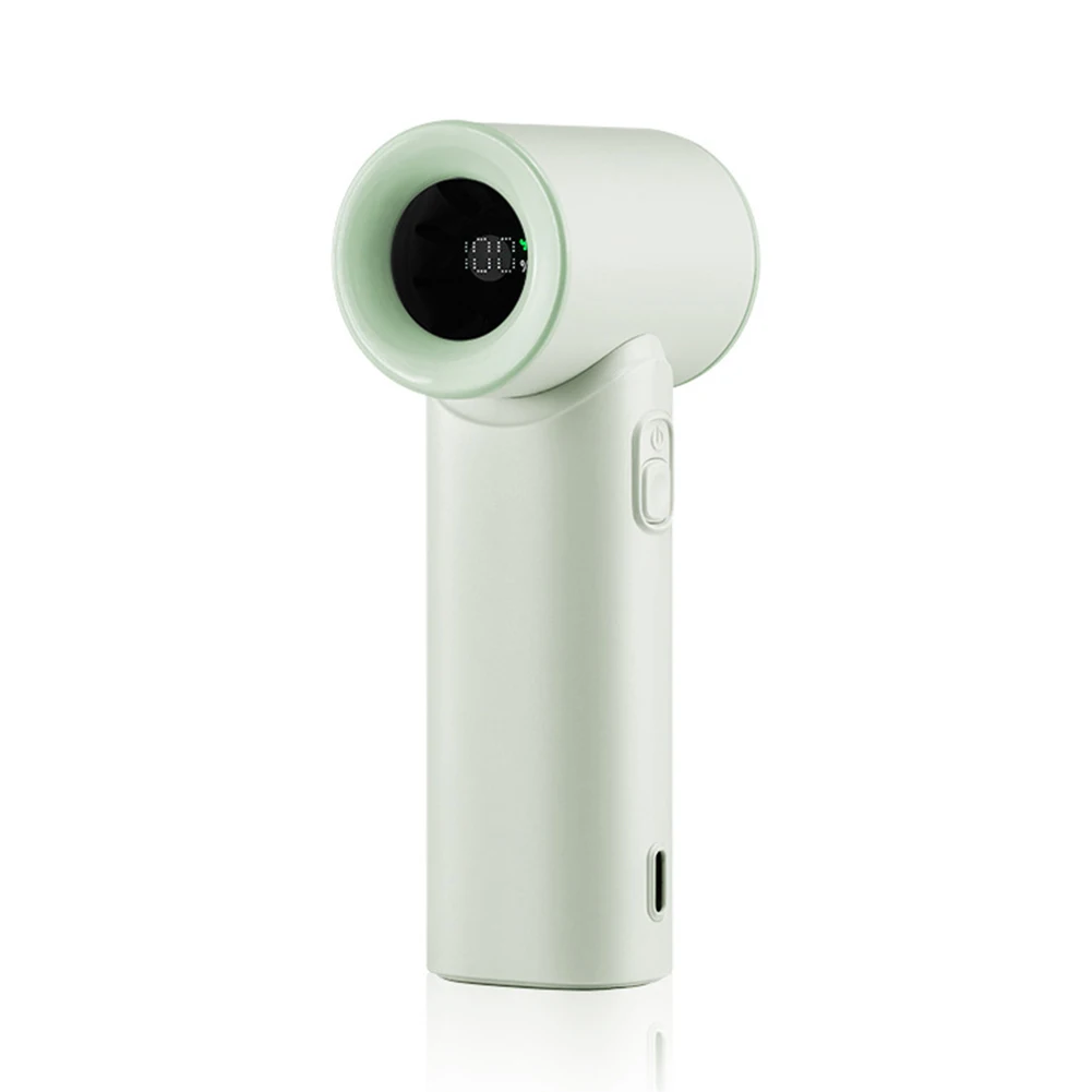 Compact Usb Rechargeable Fan Digital Display Fan Adjustable Airflow Settings Long-lasting Rechargeable Battery