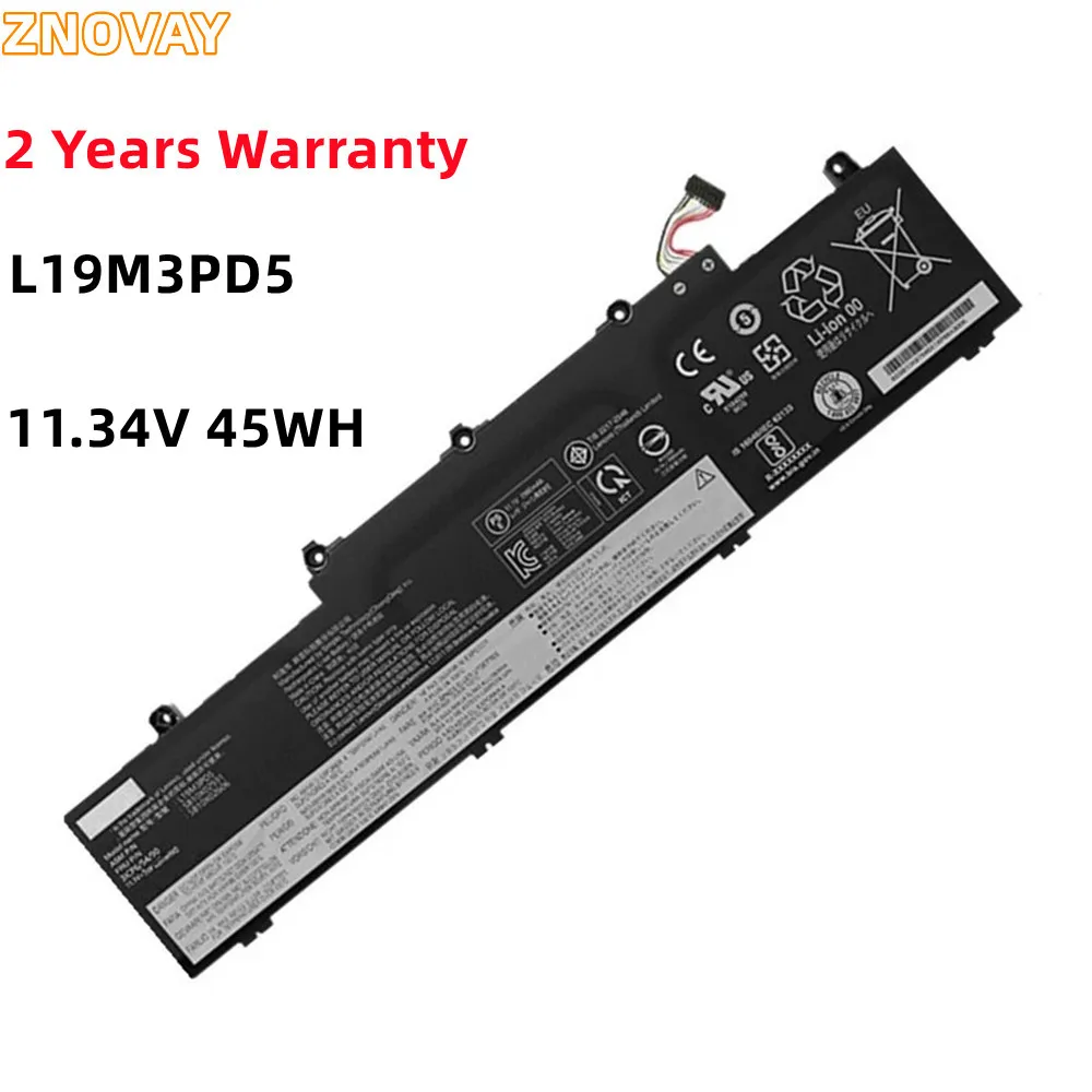 

Аккумулятор ZNOVAY 45WH L19M3PD5 L19D3PD5 для ноутбука Lenovo Thinkpad E14 E15 Gen 2 5B10X02594 5B10X02606 TP00117A TP00116C L19C3PD5