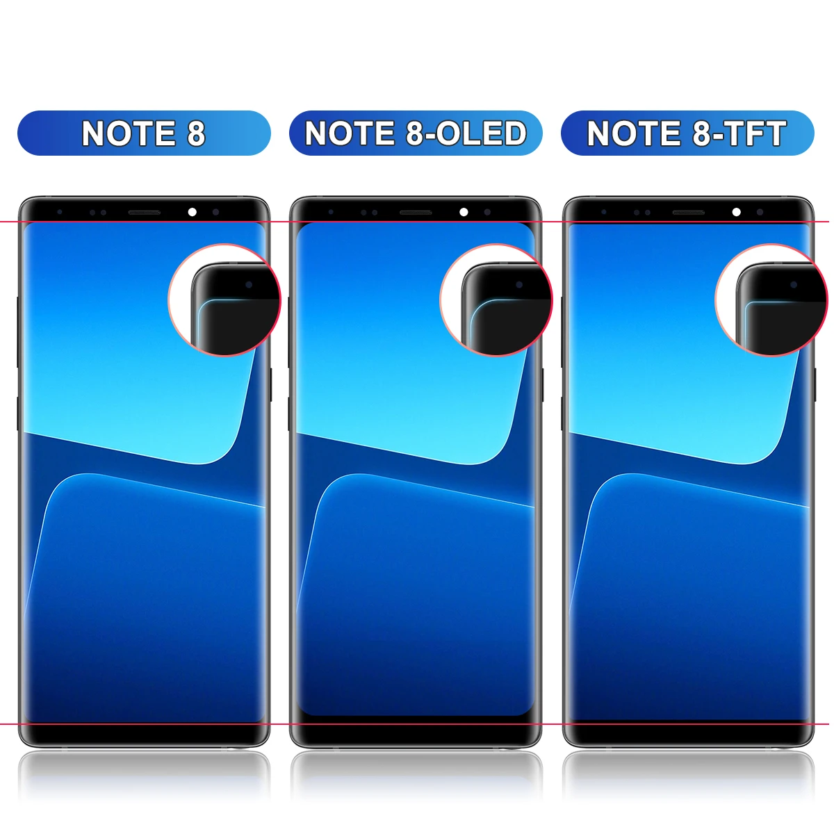 Note 8 6.3\'\'For Samsung For Note8 N950F N950U N950W N950FD LCD Display Touch Screen Digitizer Assembly Replacement