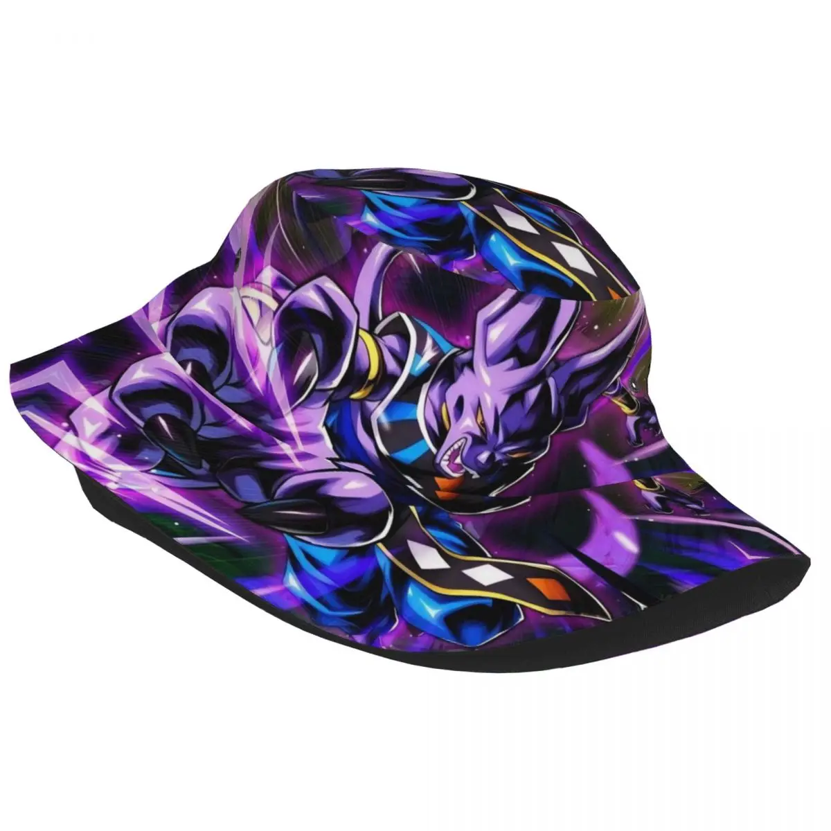 Dragon Beerus Anime Ball DBZ Bucket Hats for Unisex Vocation Sun Hat Hip Hop for Outdoor Fishing Fisherman Cap Dropshipping
