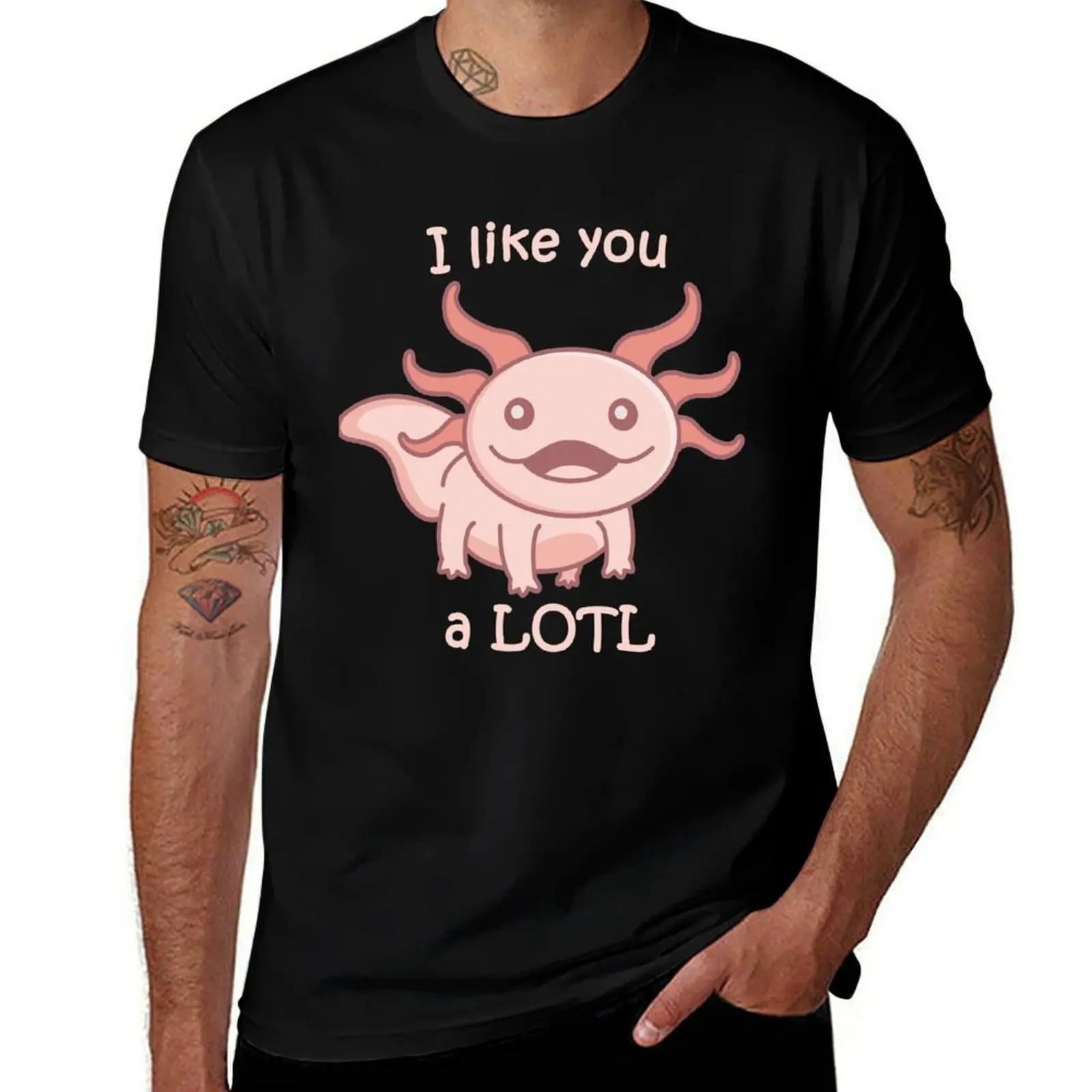 

Funny Cute Smiling Axolotl Giftidea T-Shirt t shirt men 100% cotton luxury brand man t shirt designer funny t shirts man T-Shirt