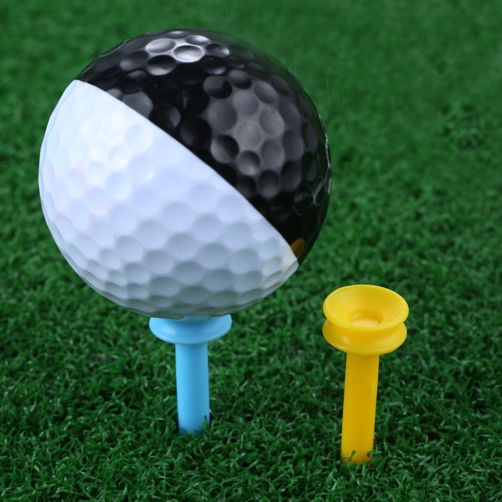 50Pcs Professional Multi-function Golf Training Tee 35mm Durable Plastic Golf Tees Outdoor Golf Ball Position Marker Accessories