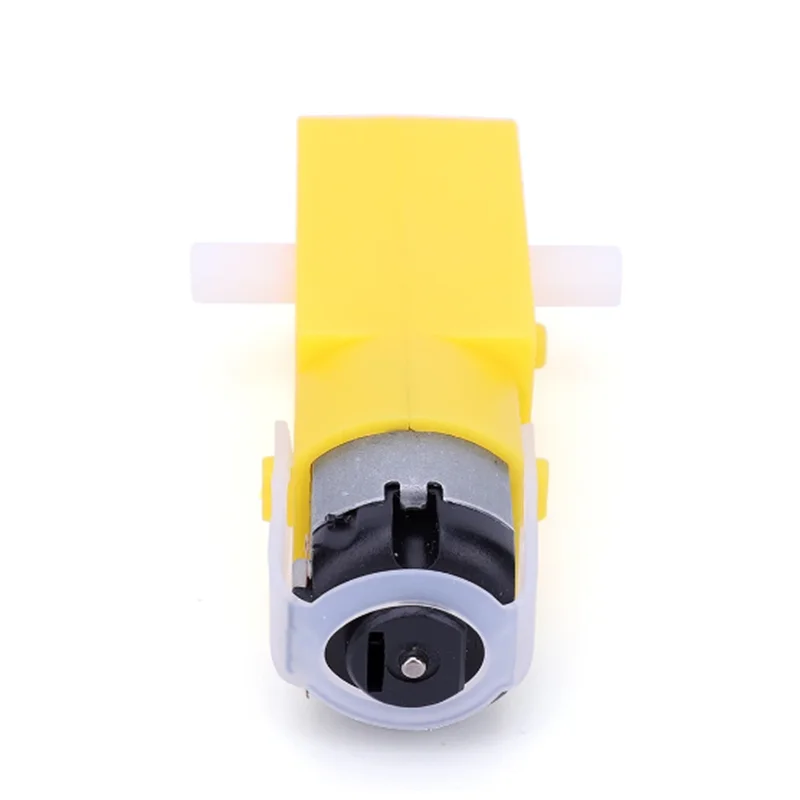 4 PCs DC Electric Motor DC 3-6V Dual Shaft Geared TT Magnetic Gearbox Engine with 65mm Plastic Car Tire Wheel Smart RC Car Robot