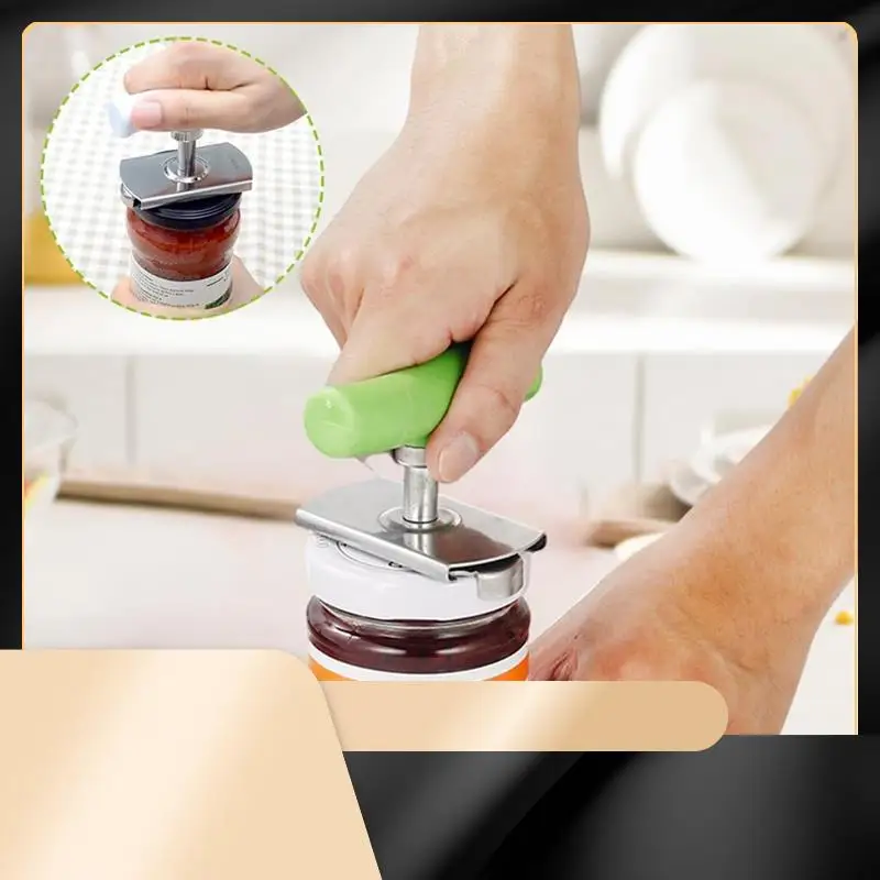 

X40A_XA-Jaropener For Weak Hands Easy Open Adjustable Grip Jar Opener, Stainless Steel Can Opener Bottle Tin Cap For Seniors