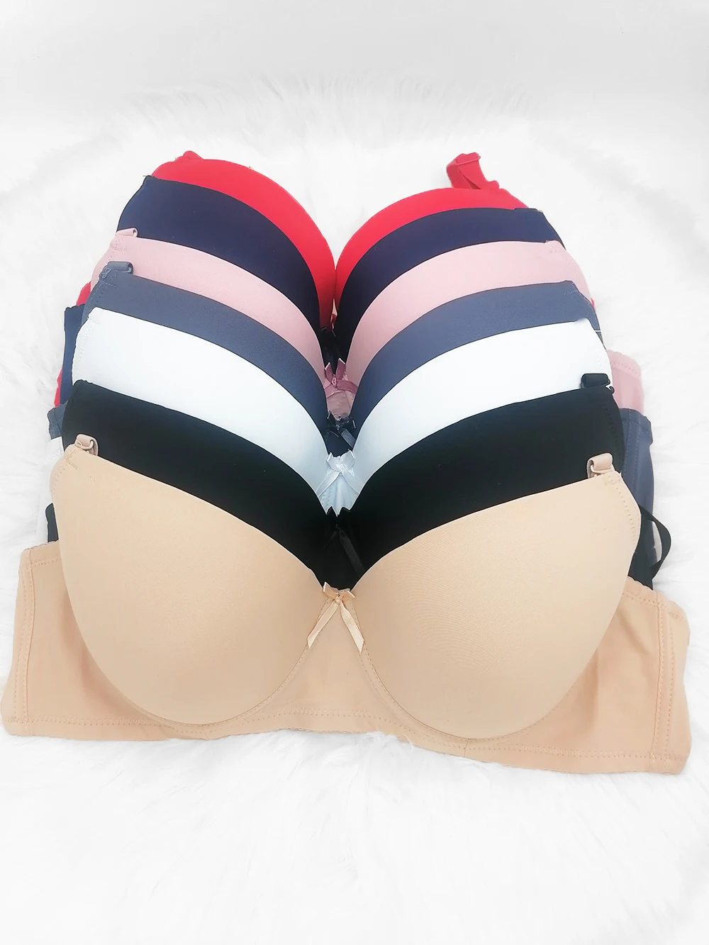 Solid F G Cup Bra Top Plus Size 105F 105G 110F 110G 115F 115G 120F 120G Bras for Women Push Up Underwire Cotton BH B01 Soft BHS image 3