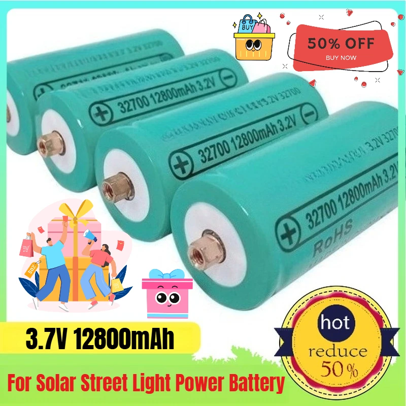 

32700 Lithium Iron Phosphate 3.2v 12800mAh for Solar Street Light Power Battery