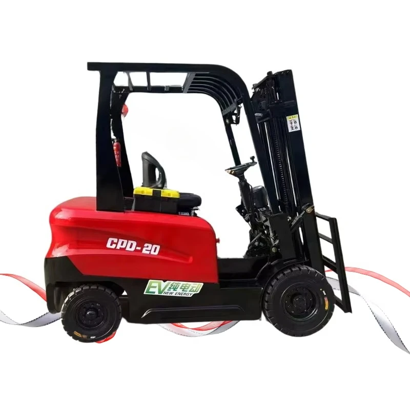 Chariots élévateurs électriques économiques personnalisés 3-6M, 2t-6 tonnes, batterie au plomb-acide, capacité de montée de 25%, déplacement latéral, nouveau chariot élévateur