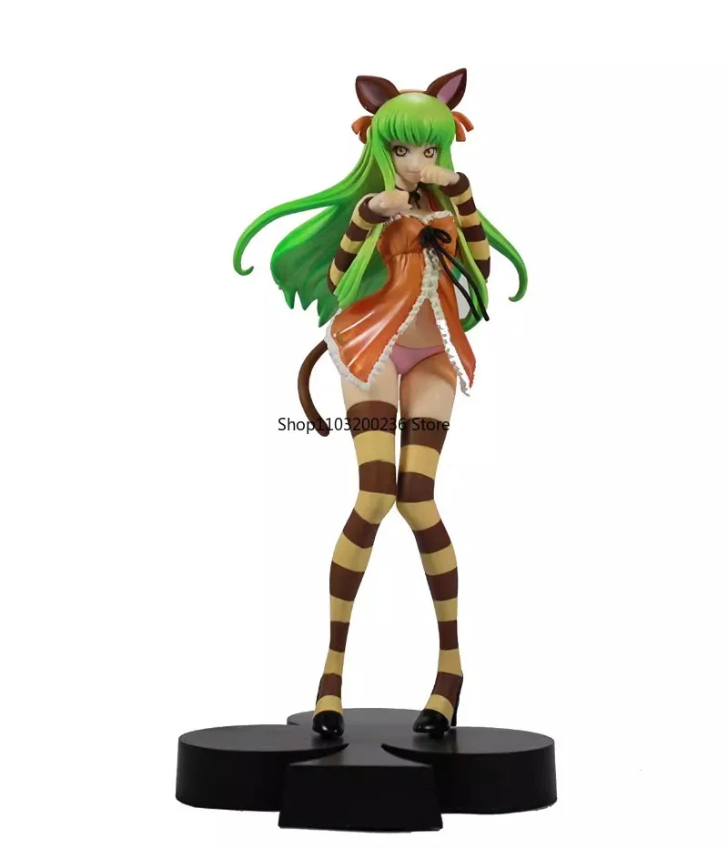 بانداي الرمز الأصلي Geass Lelouch of The Rebellion DX Wonderland VOL.2 C.C عمل الشكل سطح المكتب الحلي نموذج هدية