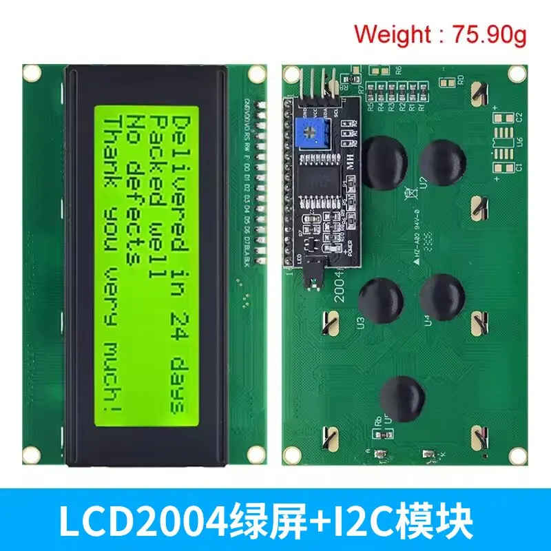 Blue Screen/Yellow-Green Screen IIC/I2C 2004 LCD Module LCD2004 With Backlight Back Module