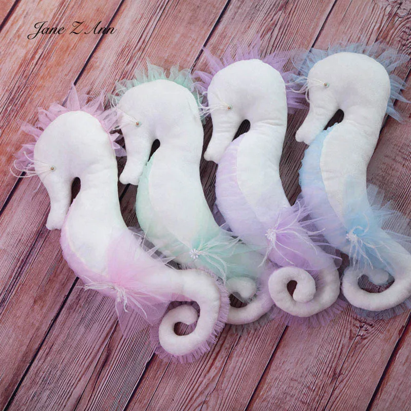 

Newborn photography prop seahorse doll pillow posing assist baby photo studio new model