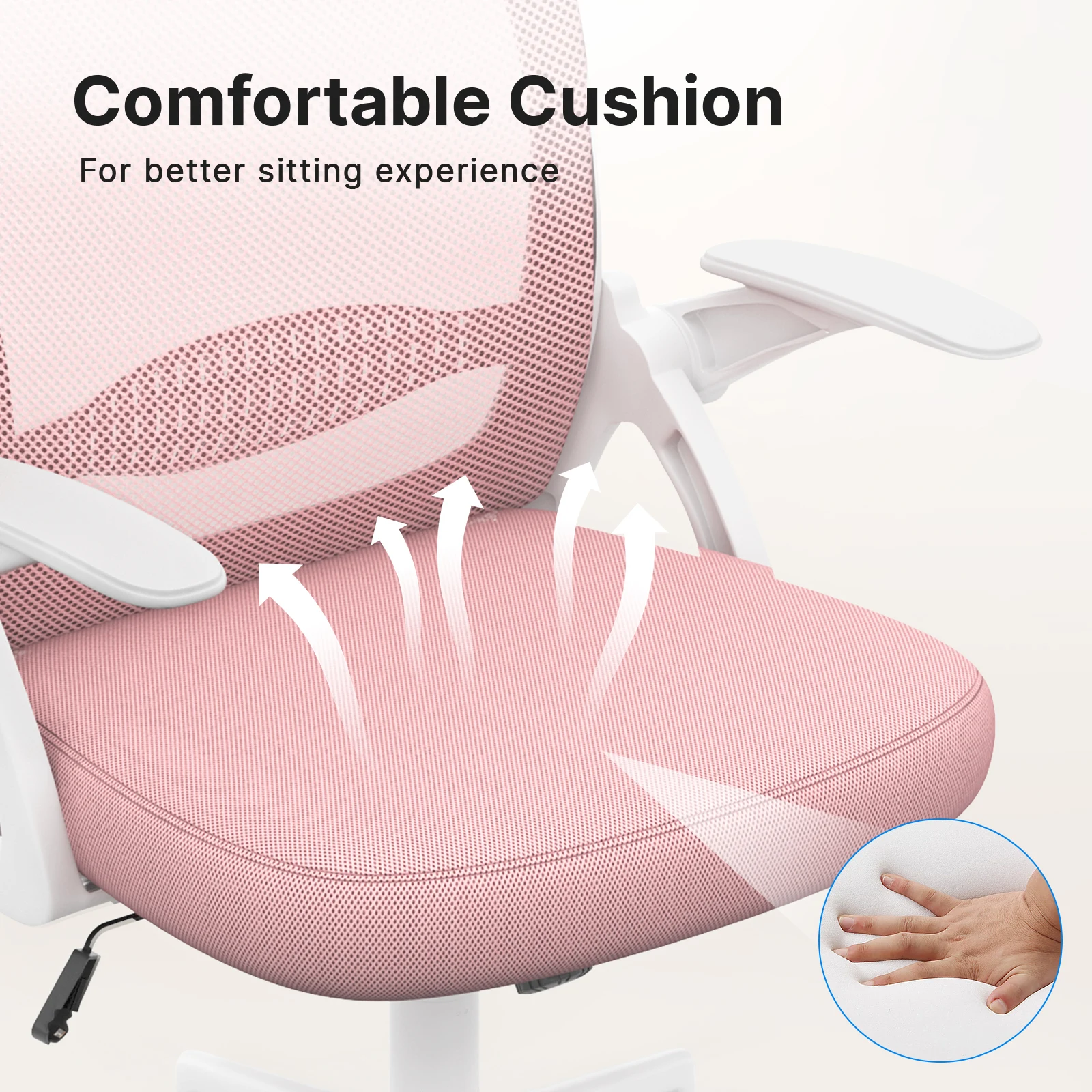 Naspaluro Home Office Chair Ergonomic Desk Chair Swivel Computer Chair Mid-Back Mesh Chair with Lumbar Support Gaming Chairs