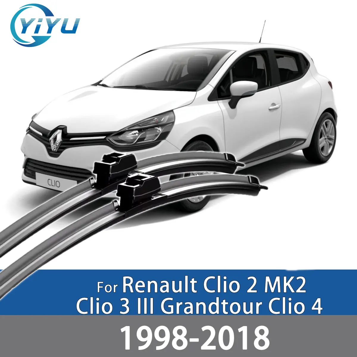 

2 шт. автомобильные передние щетки стеклоочистителя для Renault Clio 2 MK2 Clio 3 III Grandtour Clio 4 1998-2018, аксессуары для лобового стекла