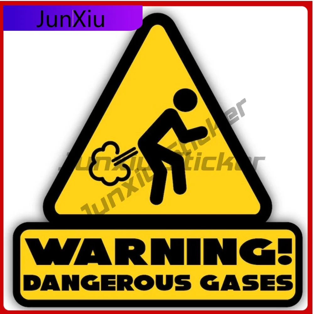 

Warning Sticker Dangerous Gases Vinyl Sticker Cut To Shape Usa Blue Collar Humor Gift Adult Humor Car Truck Hard Hat Joke Custom