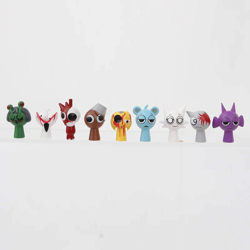 48pcs/Set Mini Sprunki Action Figure Toy Cartoon Movie Sprunki Wenda Model Doll Figurines Kids Gift image 3