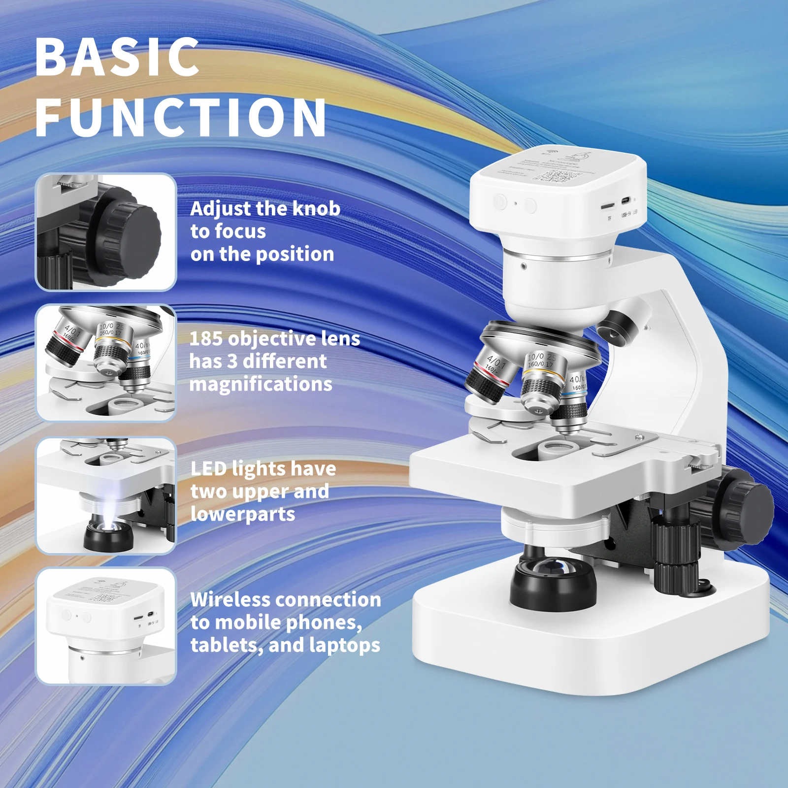 High definition, high magnific - Medical Lab Microscope recension och pris