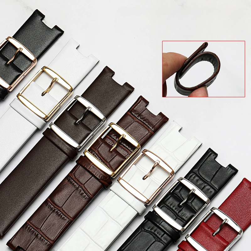 Watch band with men's soft , suitable for K1S21120/K1S21102 notch 20MM square tail strap women