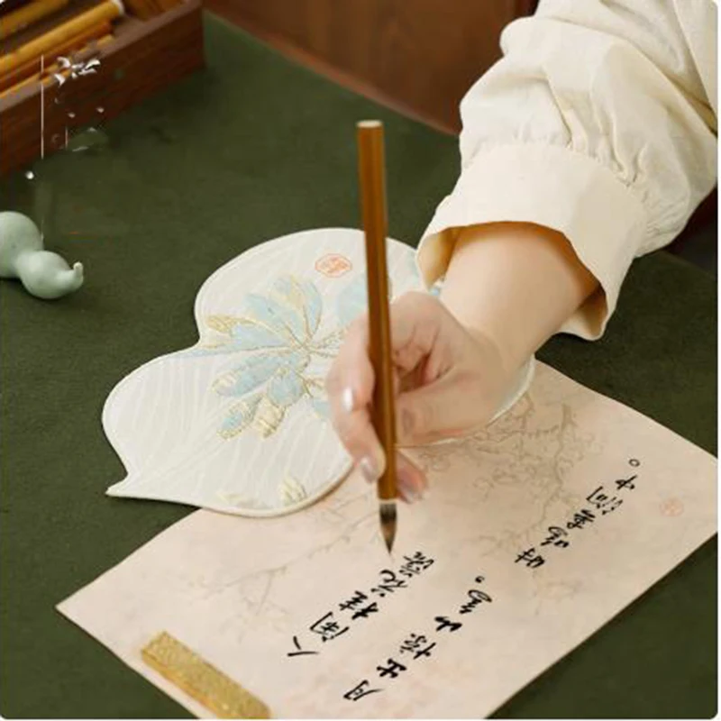 1PCS Mini Wool Felt Calligraphy Sleeve Guard - Anti-Dirty Arm Pad for Chinese Brush Painting & Writing