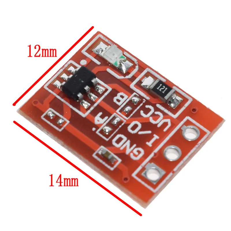 ABUO-180Pcs TTP223 وحدة زر اللمس الاستشعار اللمس الذاتي قفل إلى نقطة السعة التبديل التحول من جانب واحد