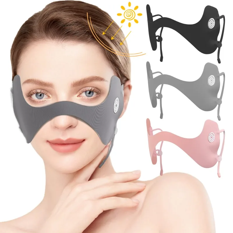 Summer Anti-UV Ice Silk Traceless Butterfly Mask Eye Protection Mask Hip Hop Driving Running Face Fashion Sunscreen Mask Masks