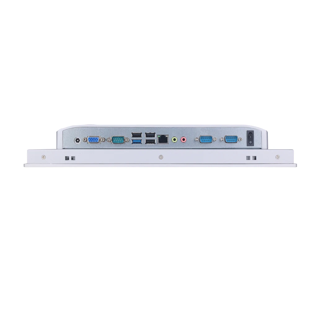 HUNSN Panel PC industri LED TFT 15 inci, layar sentuh resistif 5 kawat suhu tinggi, PW25,Intel J1900,Windows 11 Pro,4USB