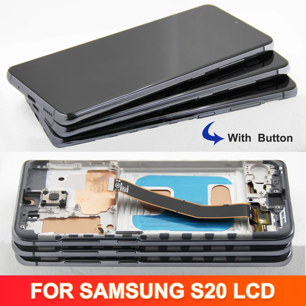 S20 5G TFT Quality Display for Samsung S20 5G G981 G981F SM-G981F/DS Lcd Display Touch Screen with Frame Digitizer Assembly