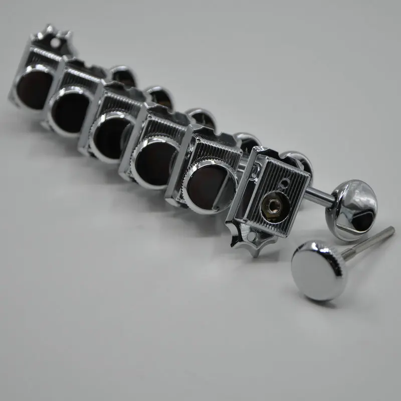 

Locked Guitar Machine Heads 6 inline Chrome Color Vintage Electric Guitar&Acoustic Guitar Tuner Keys Made in Korea Totaly New