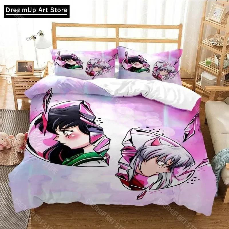 

Комплект постельного белья в стиле аниме Inuyasha Sesshoumaru с 3D принтом, милый пододеяльник, покрывало с наволочкой, Twin Single Queen King Size для мальчиков
