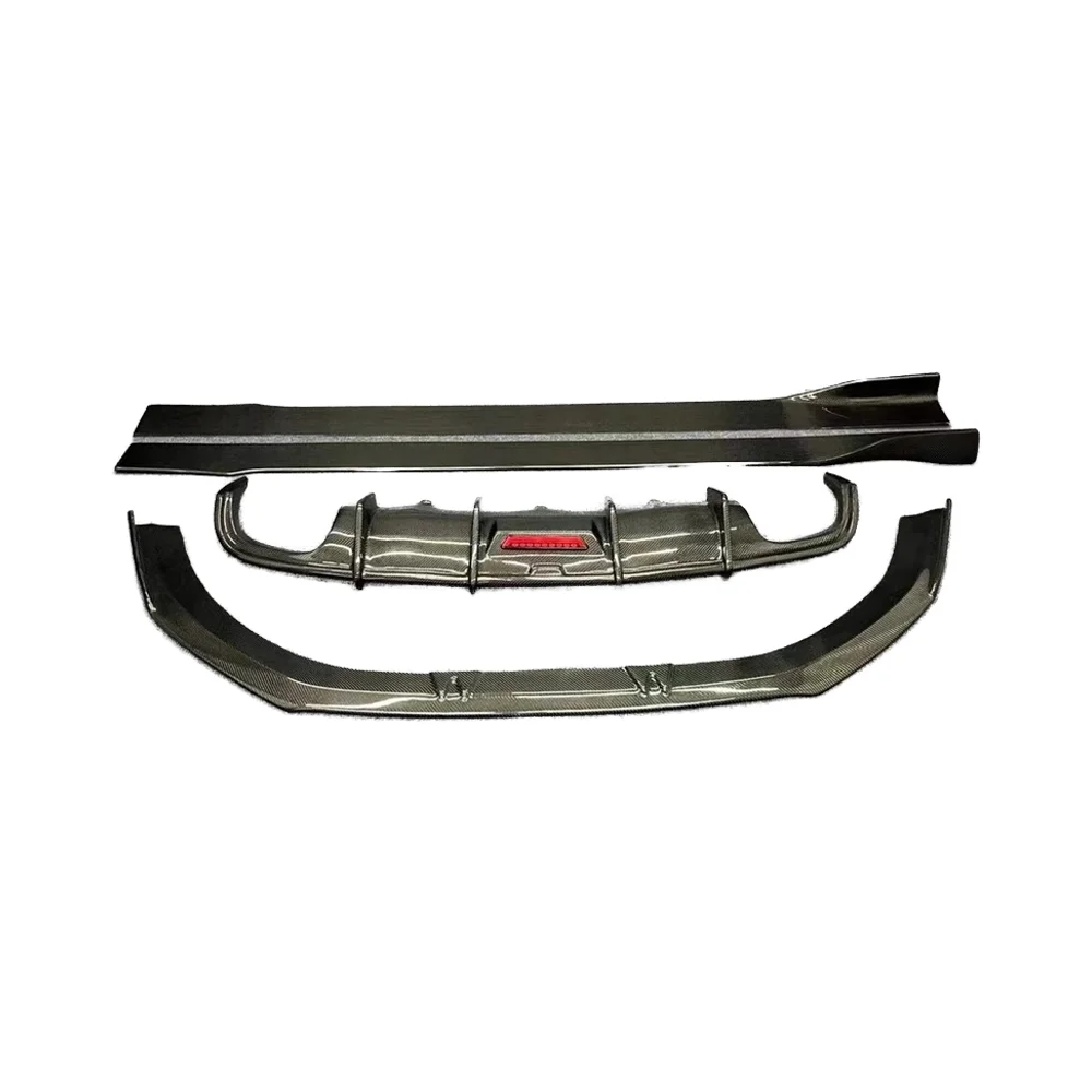 

Car A6 C7 Real Carbon Fiber Front Splitter Lip Spoiler Diffuser Side Skirtsfor A6 C7 S6 Sline Sedan 2012 2013 2014 2015