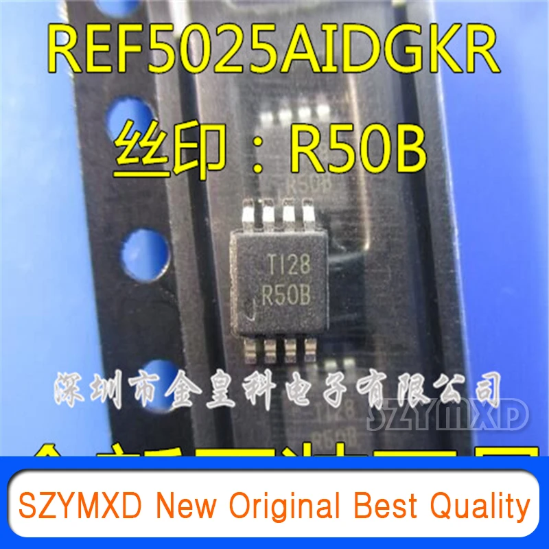 5Pcs/Lot New Original REF5025AIDGKR Silk Screen R50B Voltage Reference MSOP-8 Chip In Stock