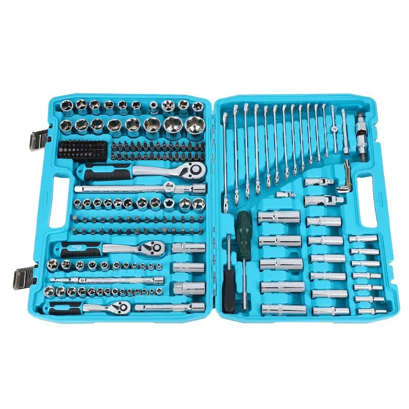 For 216 Piece Set Of Hardware And Automotive Repair Tools, Ratchet Wrench, Socket Set Combination