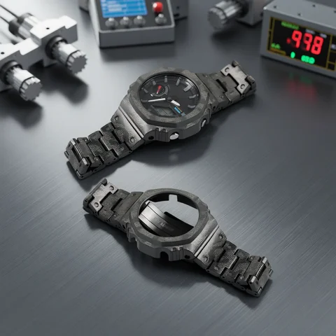 GA2100 Upgrade Titanium Alloy Case + Strap Mod Kit For Casioak GA-2100/2110 GA-B2100 Series Ultra Light Titanium Metal Bezel Ban